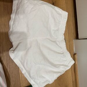 Brandy Melville White Athletic Shorts Comfortable Fit